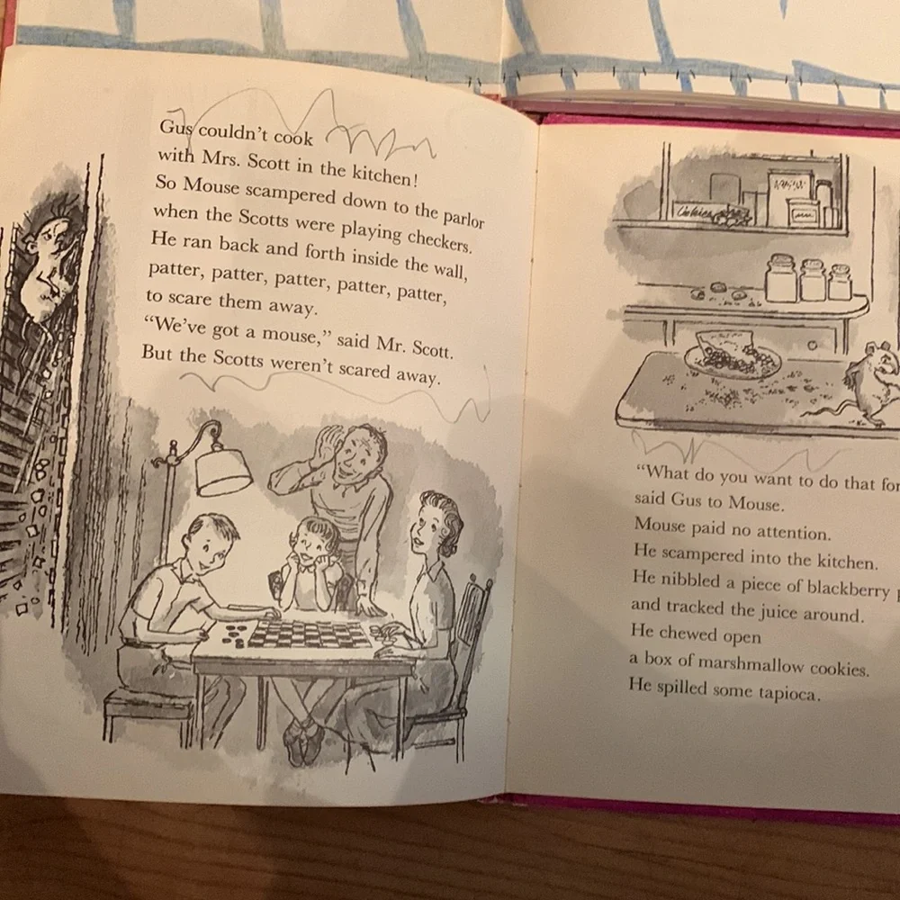 Gus the Ghost vintage hardcover reader elementary children books Jane Thayer